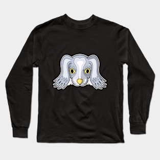 cute silver puppy face Long Sleeve T-Shirt